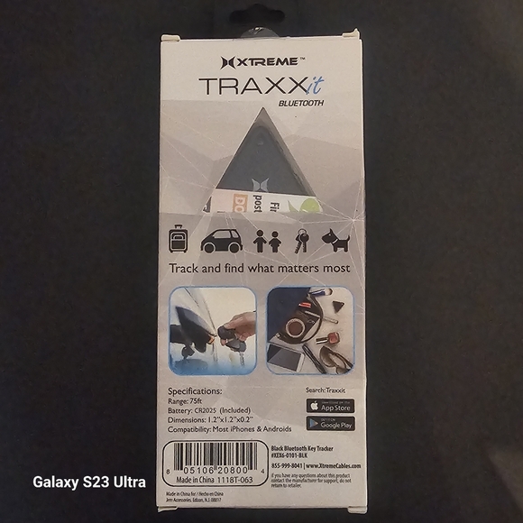 NWT Xtreme Tech Traxx It Bluetooth Trackers for iPhone or Android Set of 2 Pack - Picture 3 of 4